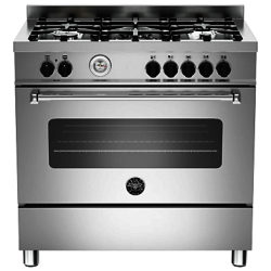 Bertazzoni MAS905MFES Dual Fuel Single Range Cooker Stainless Steel